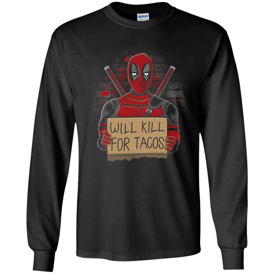 Will Kill for Tacos Men's Long Sleeve T-Shirt