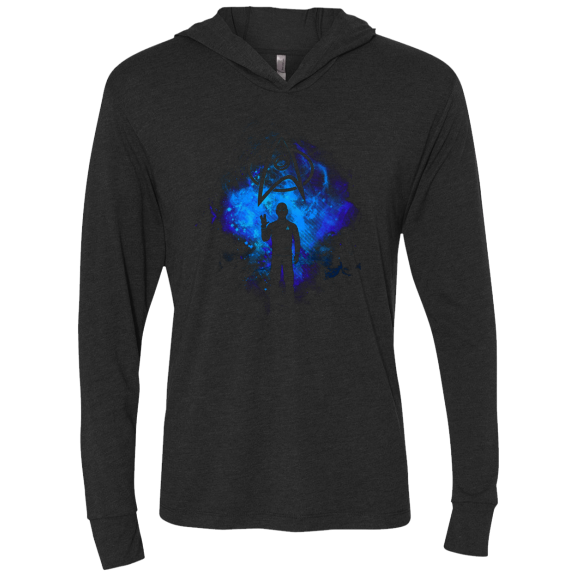 SPOCK ART Triblend Long Sleeve Hoodie Tee