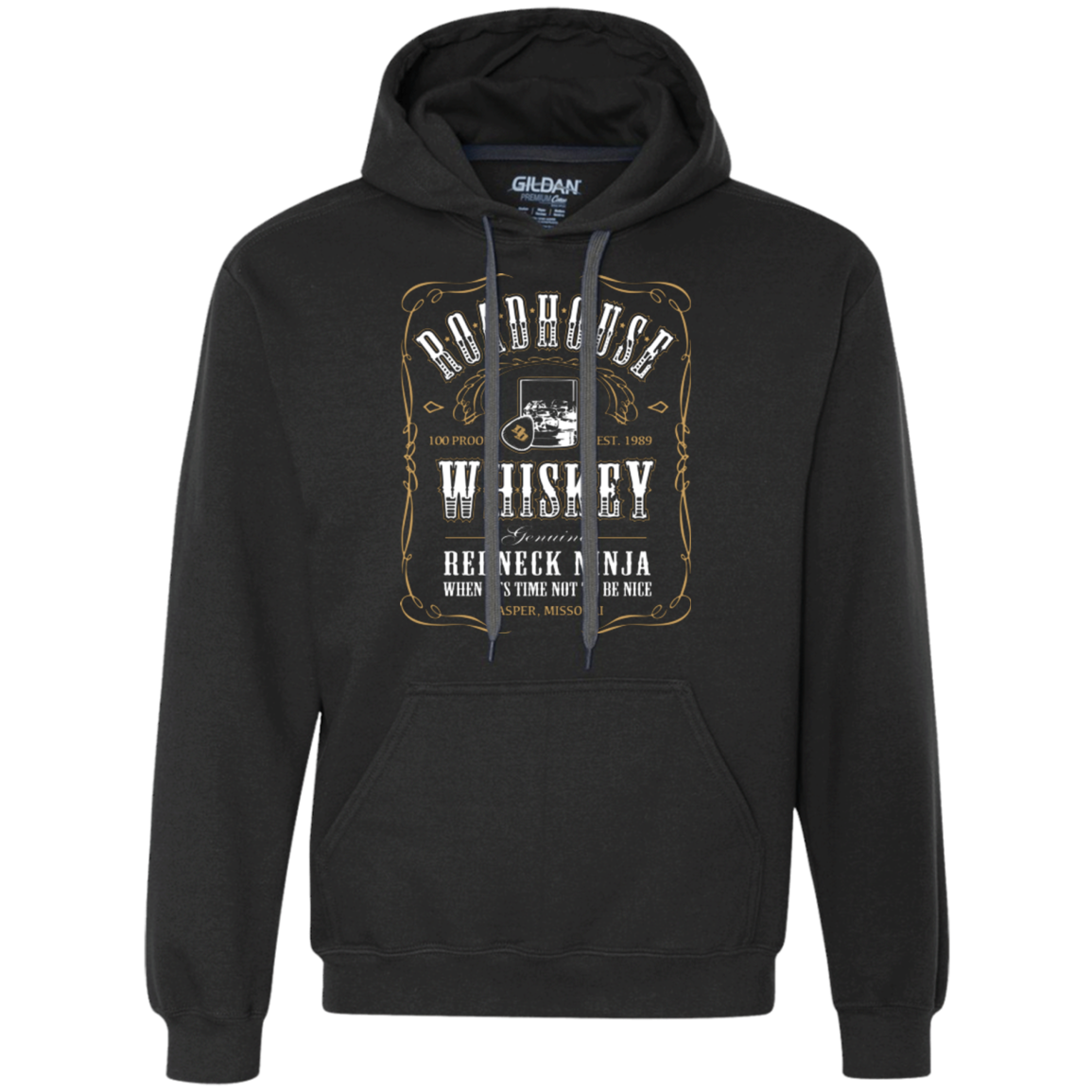 Roadhouse Whiskey Premium Fleece Hoodie