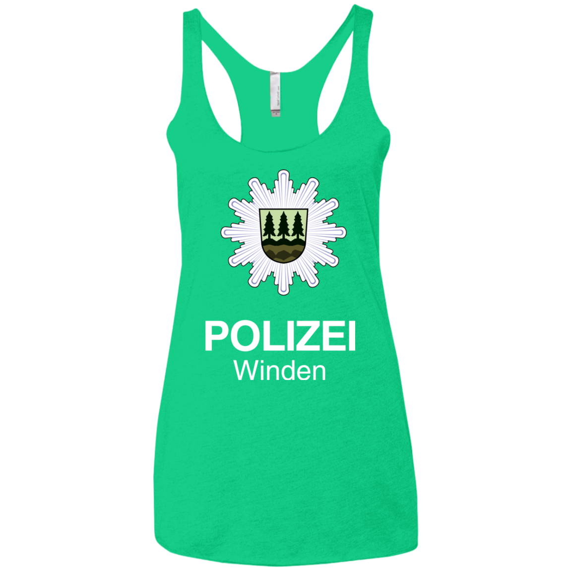 Winden Polizei Women's Triblend Racerback Tank
