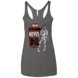 Old Rockers Never Die Women's Triblend Racerback Tank