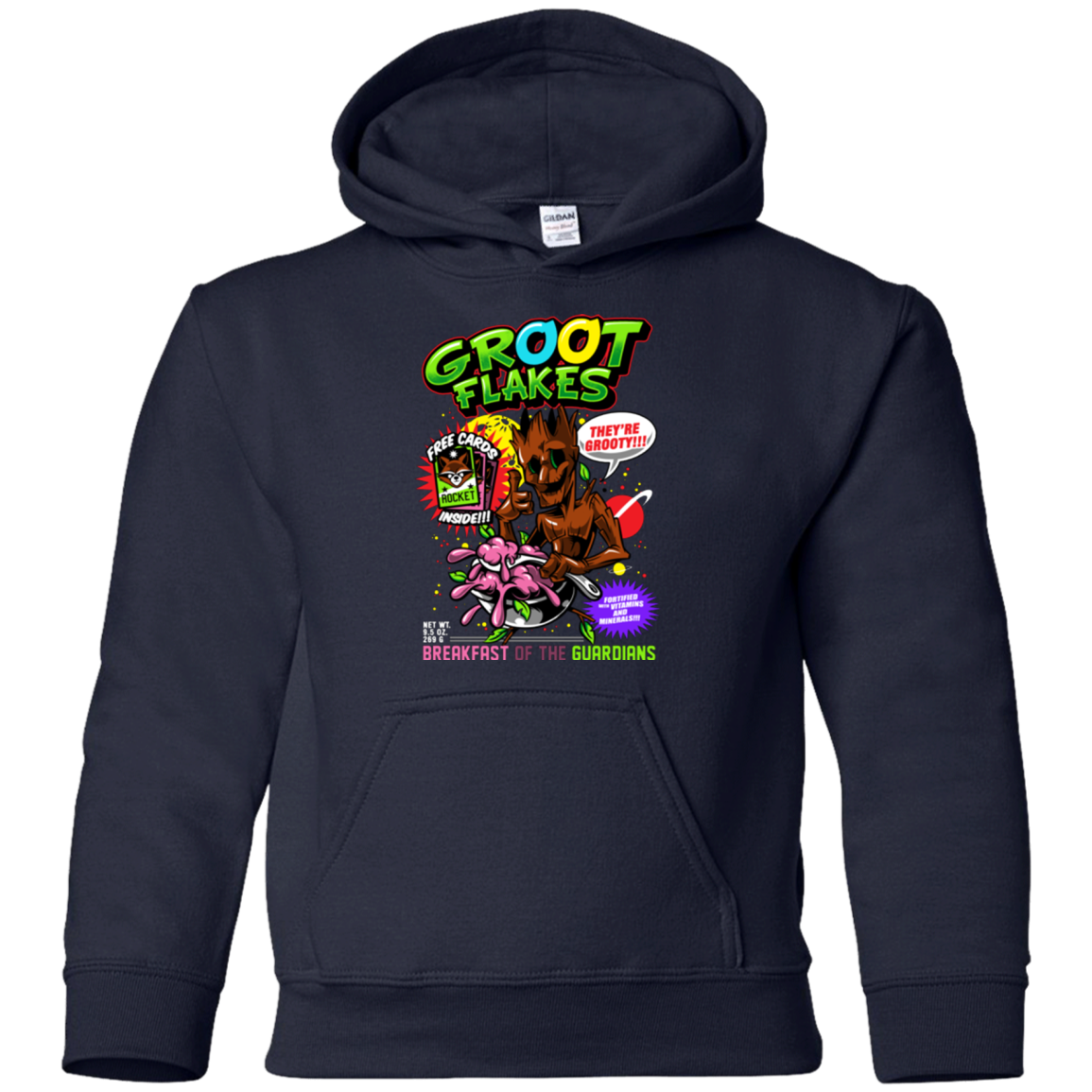 Groot Flakes Youth Hoodie