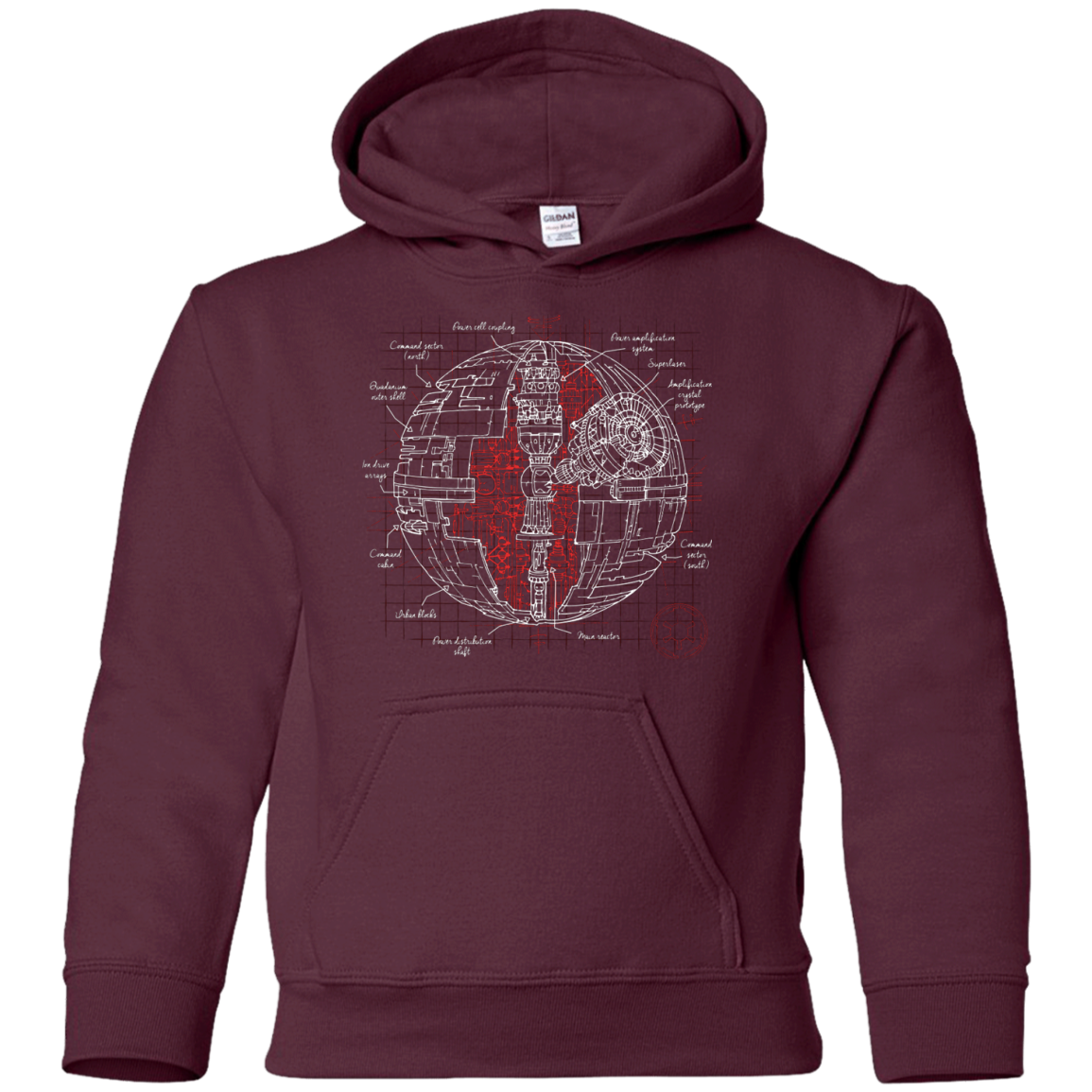 Death Star Plan Youth Hoodie