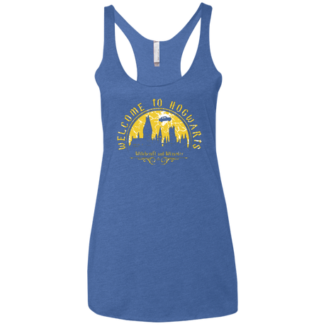 Welcome to Hogwarts Women's Triblend Racerback Tank