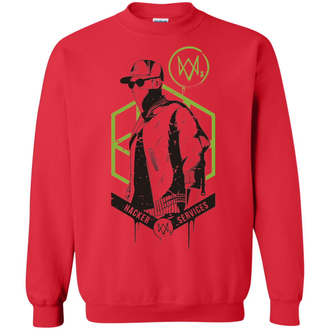Watch Dogs 2 Hacker Services Crewneck Sweatshirt