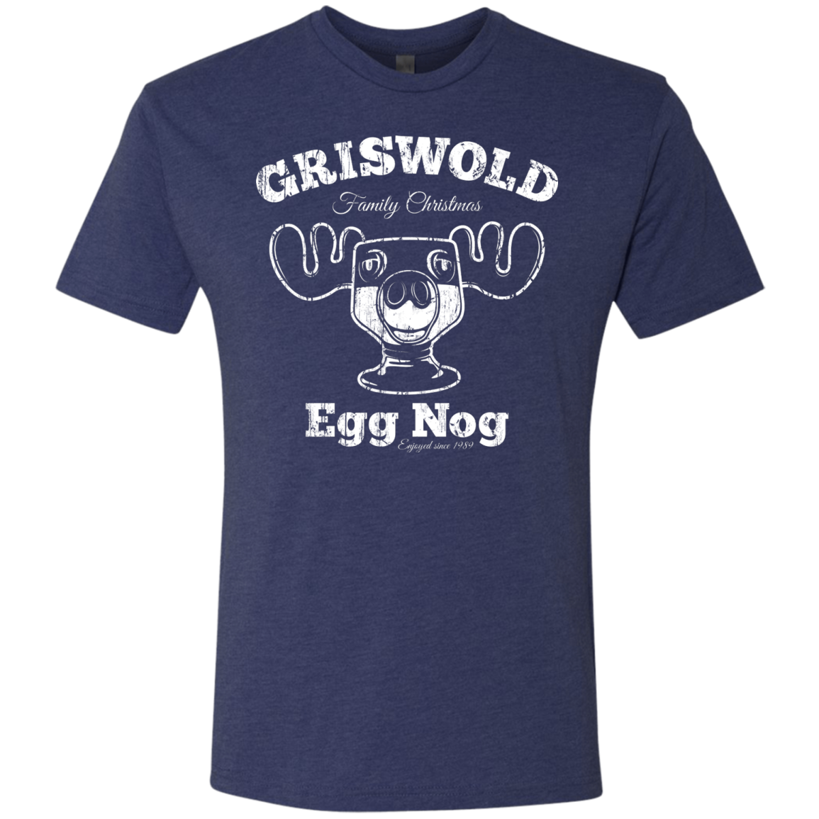 Griswold Christmas Egg Nog Men's Triblend T-Shirt