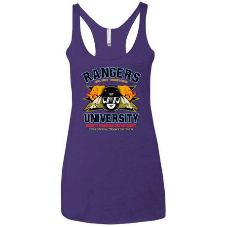 Rangers U Black Ranger Women's Triblend Racerback Tank