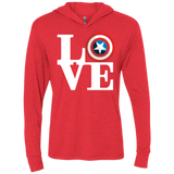 Captain's Love Triblend Long Sleeve Hoodie Tee