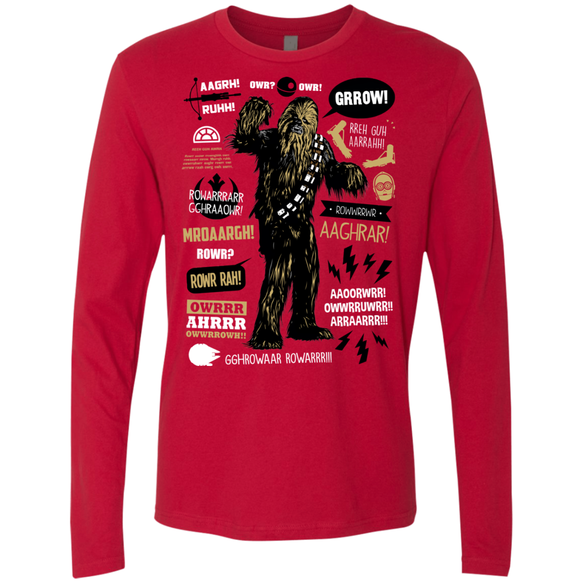 Wookie Famous Quotes Men's Premium Long Sleeve