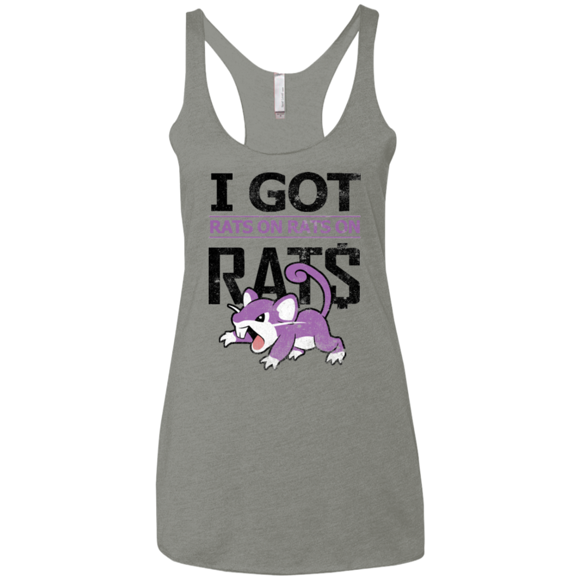 Rats on rats on rats Women's Triblend Racerback Tank