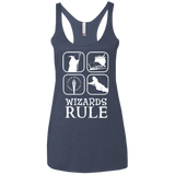 Wizards Rule Women's Triblend Racerback Tank