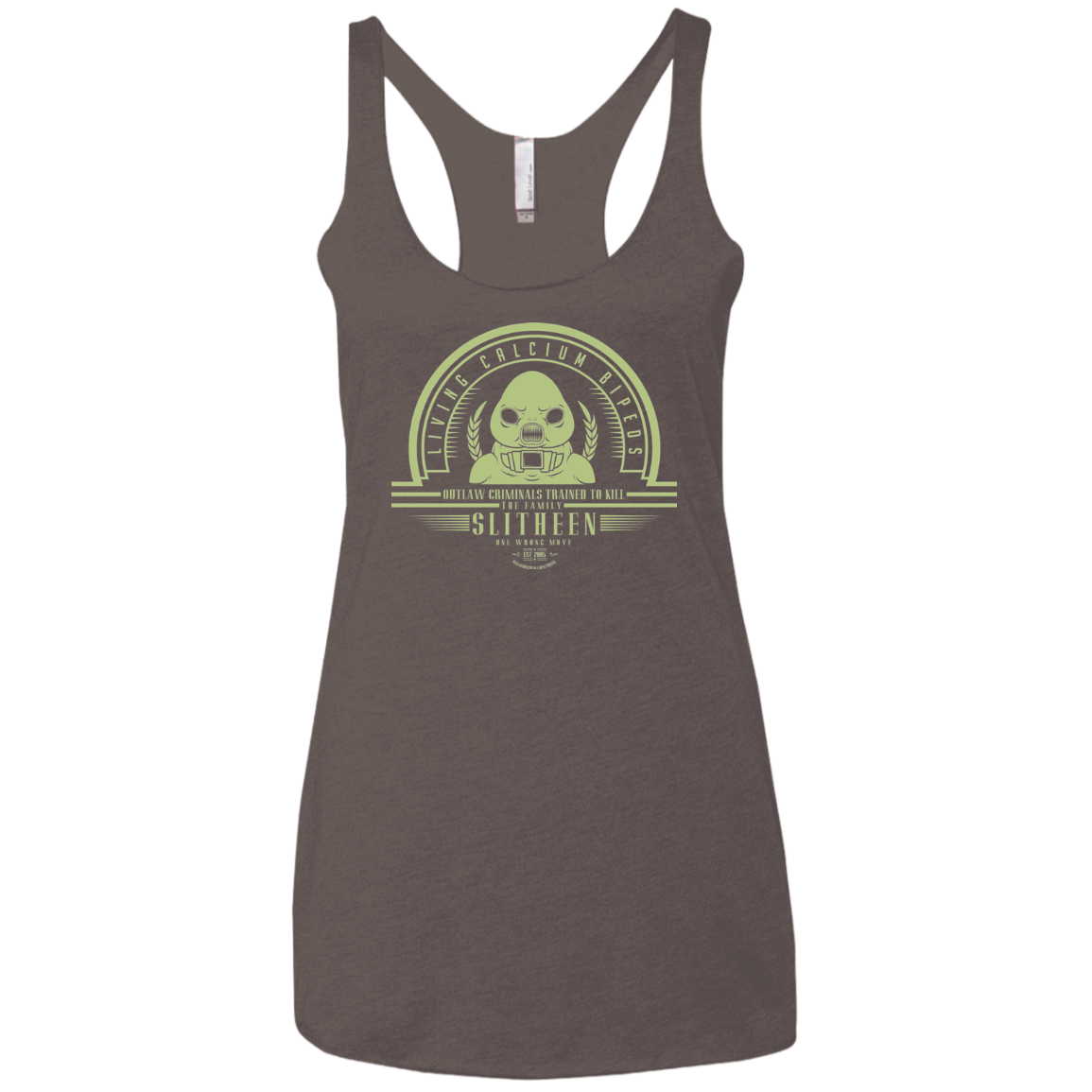 Who Villains Slitheen Women's Triblend Racerback Tank