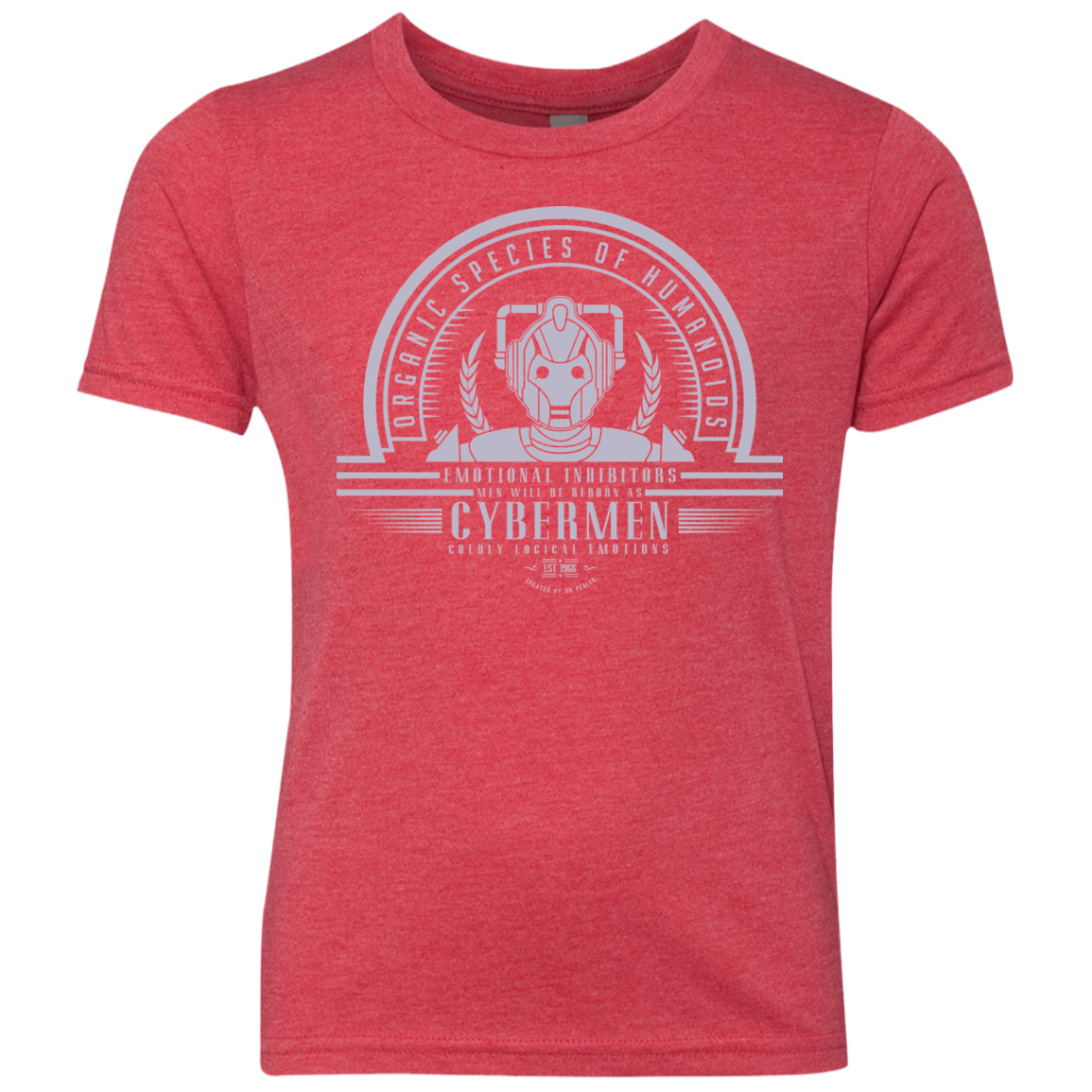 Who Villains Cybermen Youth Triblend T-Shirt