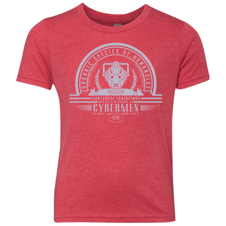 Who Villains Cybermen Youth Triblend T-Shirt