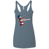 America Women's Triblend Racerback Tank