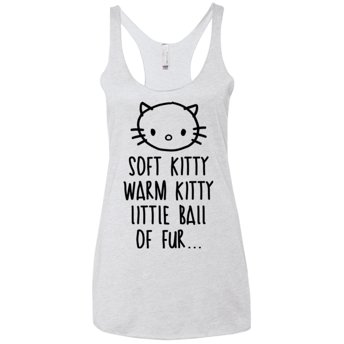 Weird Kitty Women's Triblend Racerback Tank