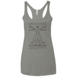 Vitruvian Rey Women's Triblend Racerback Tank