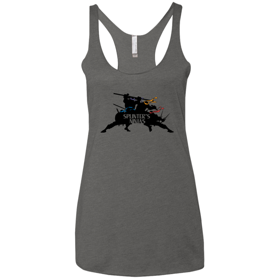 Splinters Ninjas Women's Triblend Racerback Tank