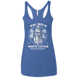 White Lotus Women's Triblend Racerback Tank