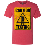 Caution I'm Texting Men's Triblend T-Shirt