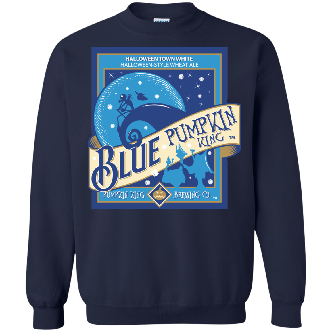 Blue Pumpkin King Crewneck Sweatshirt