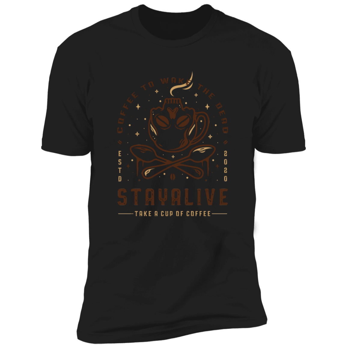 Coffee to Wake the Dead Men's Premium T-Shirt