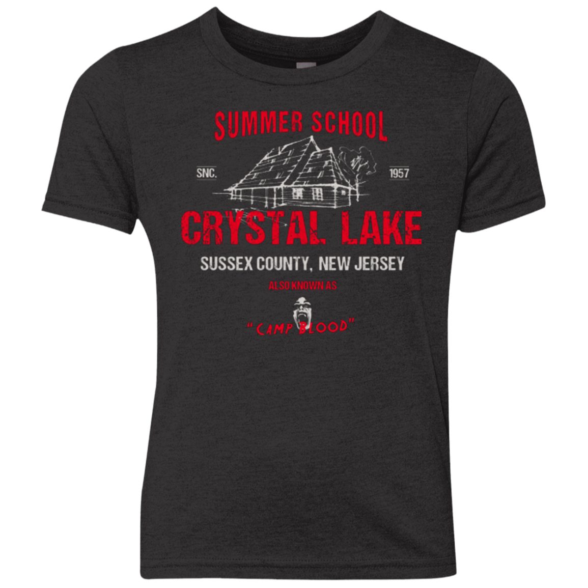 Crystal Lake summer school Youth Triblend T-Shirt