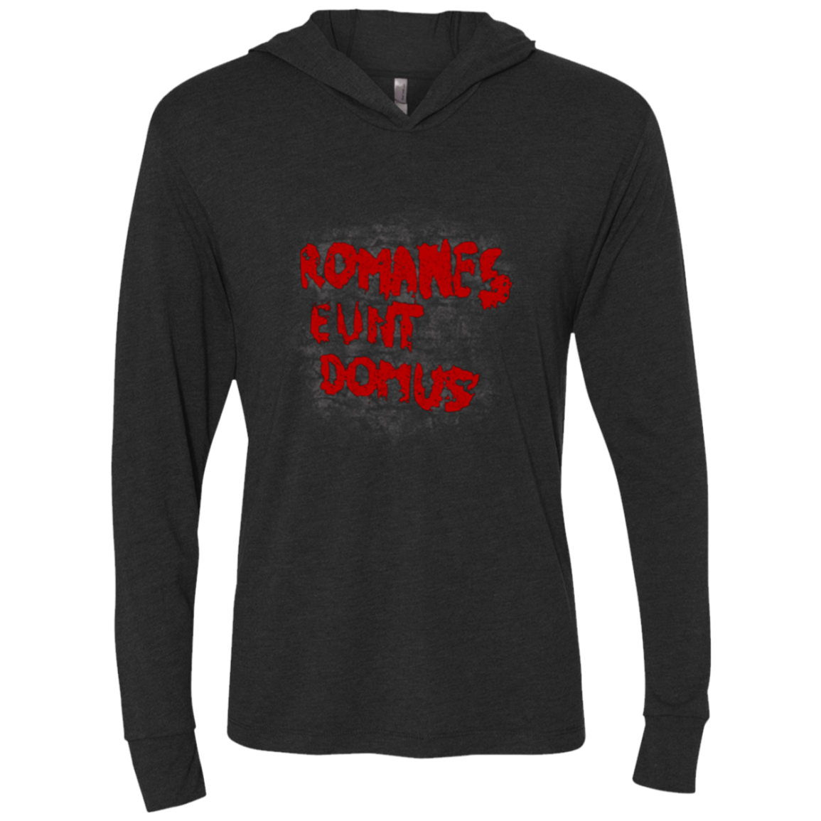 Romanes eunt Triblend Long Sleeve Hoodie Tee