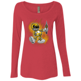 Yellow Ranger Artwork Women's Triblend Long Sleeve Shirt