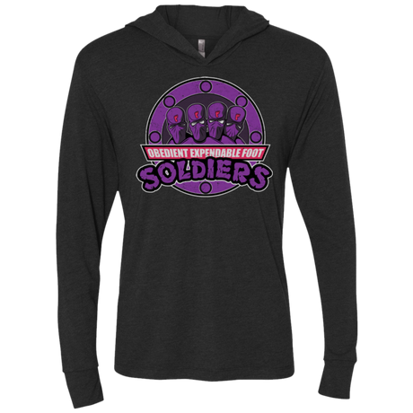 OBEDIENT EXPENDABLE FOOT SOLDIERS Triblend Long Sleeve Hoodie Tee