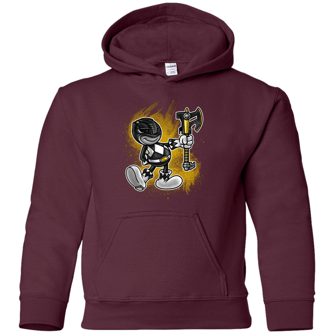 Black Ranger Artwork Youth Hoodie