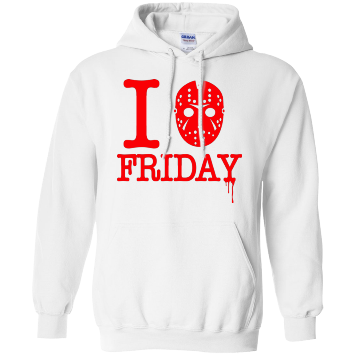 I Love Friday Pullover Hoodie