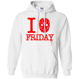 I Love Friday Pullover Hoodie