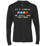 Pacmanok Triblend Long Sleeve Hoodie Tee