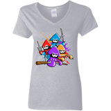 Teenage Mutant Ninja Squids Women's V-Neck T-Shirt