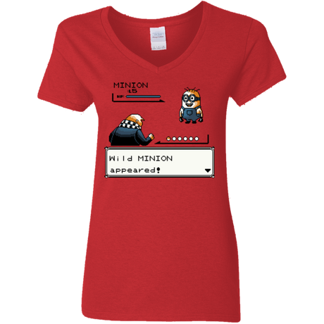 Pocket minions Women's V-Neck T-Shirt