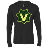 Vegan Police Triblend Long Sleeve Hoodie Tee