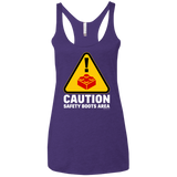 Watch Your Step Women's Triblend Racerback Tank