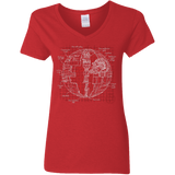 Death Star Plan Women's V-Neck T-Shirt