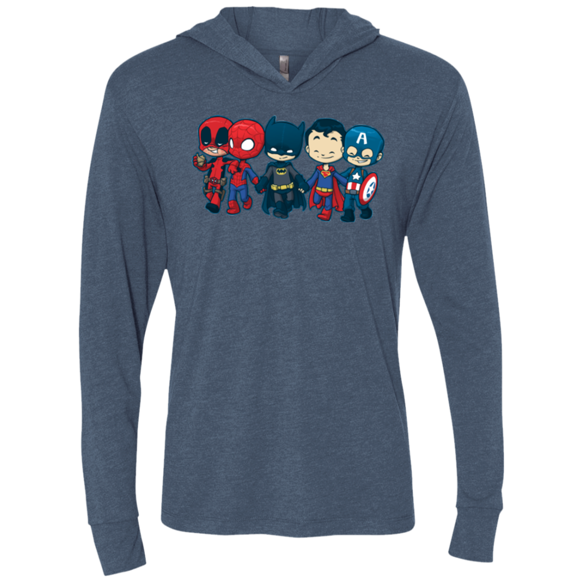 Super Cross Over Bros Triblend Long Sleeve Hoodie Tee