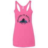Welcome to Rapture Women's Triblend Racerback Tank