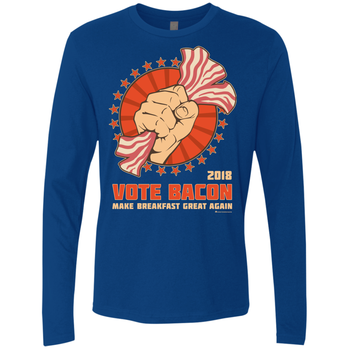 Vote Bacon In 2018 Men's Premium Long Sleeve