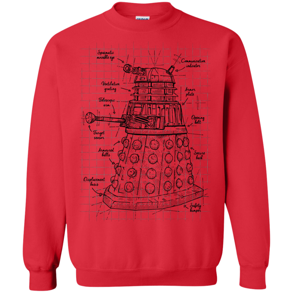 Dalek Plan Crewneck Sweatshirt