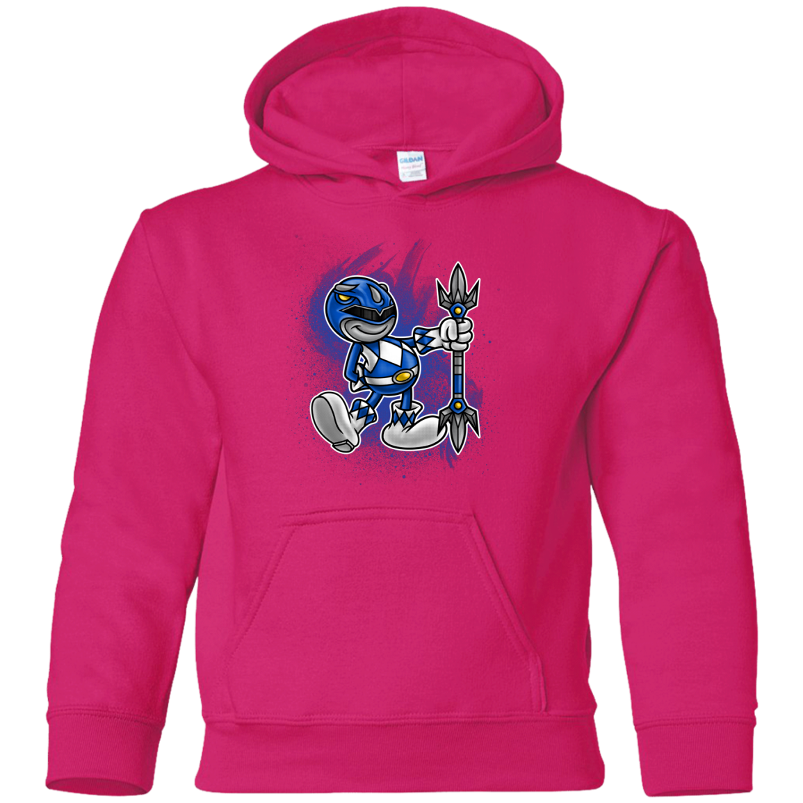 Blue Ranger Artwork Youth Hoodie