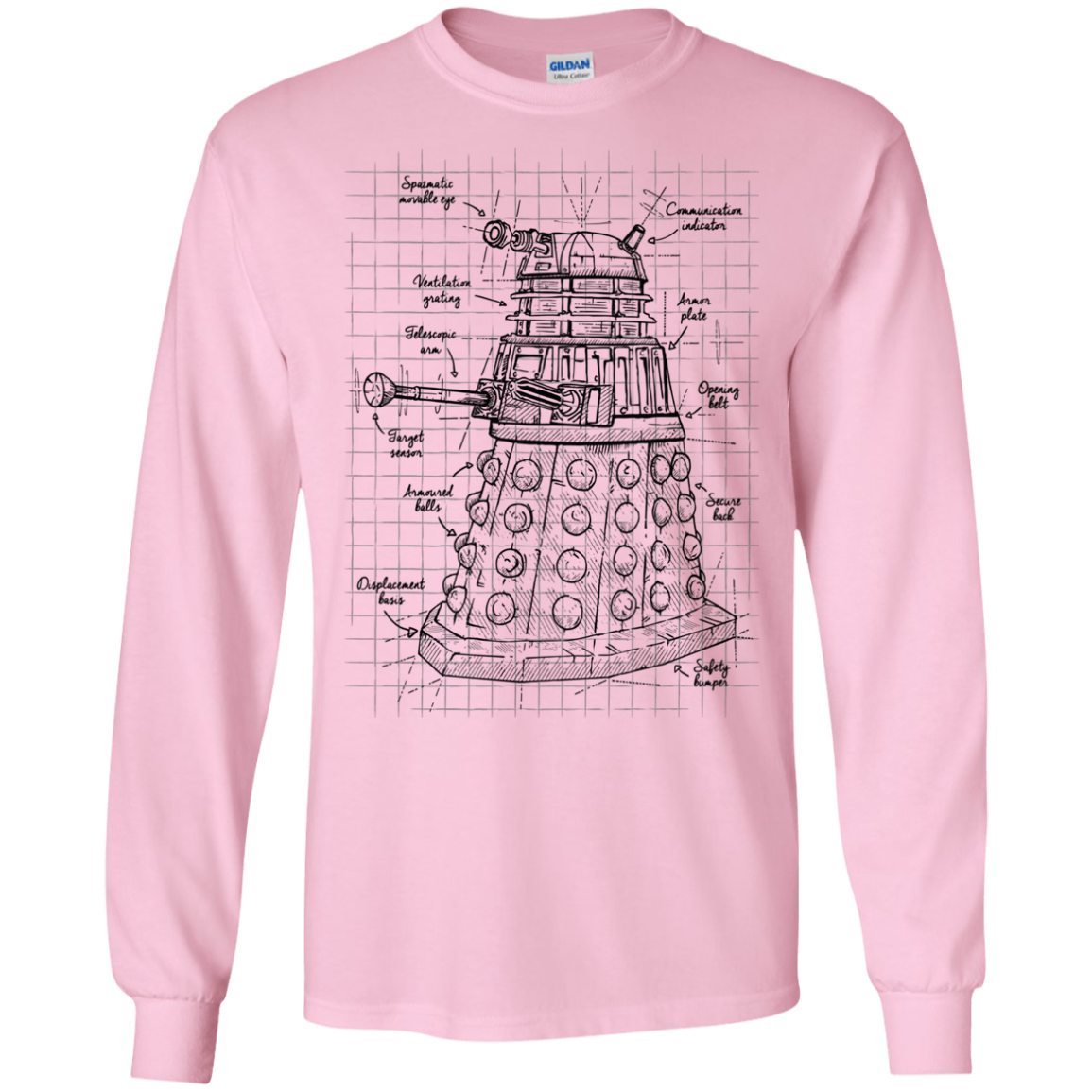 Dalek Plan Men's Long Sleeve T-Shirt