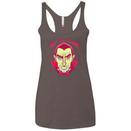 OUT FOR BLOOD Women's Triblend Racerback Tank