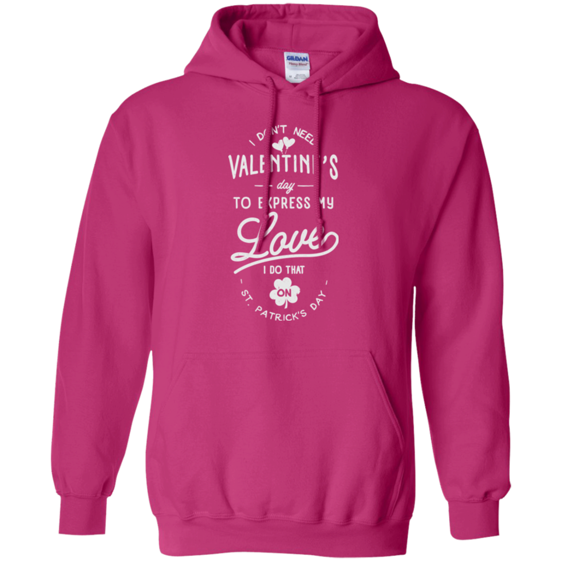 Valentine's Day Pullover Hoodie