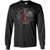 Death Star Plan Men's Long Sleeve T-Shirt