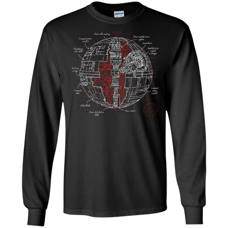 Death Star Plan Men's Long Sleeve T-Shirt