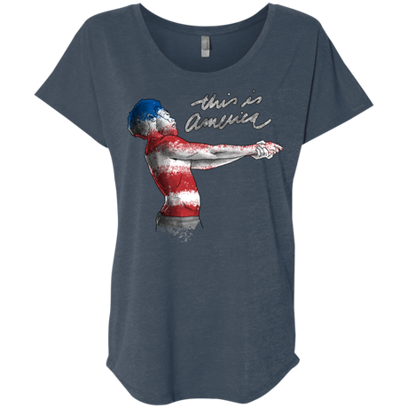 America Triblend Dolman Sleeve